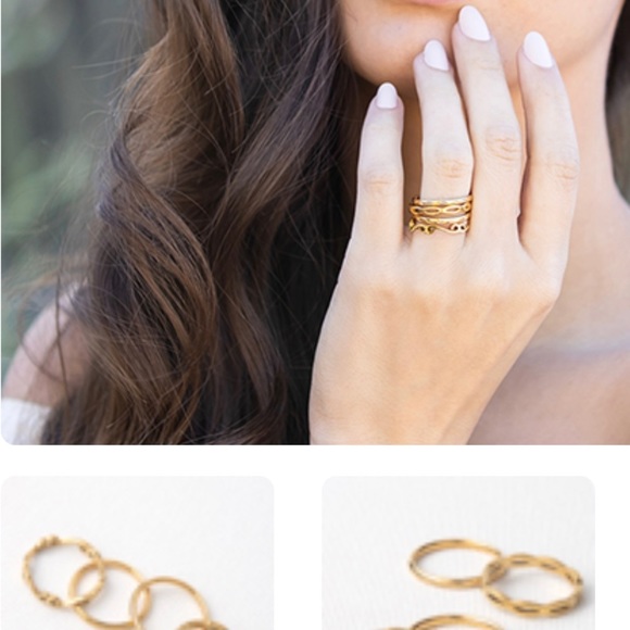 Plunder Jewelry Alexandria Ring set - Picture 3 of 6